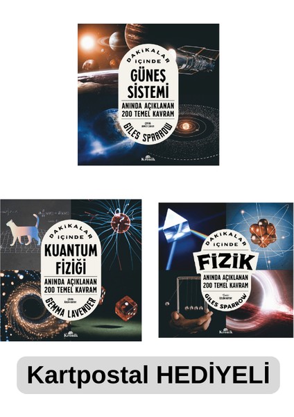 Dakikalar Içinde Fizik-Kuantum Fiziği-Güneş Sistemi Kartpostal Hediyeli