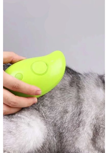 Buhar Üfleme Özellikli Kedi Köpek Tüy Tarağı Tüyleri Yumuşatıp Tarayan Silikon Uç Kedi Köpek Tarağı fırsatları