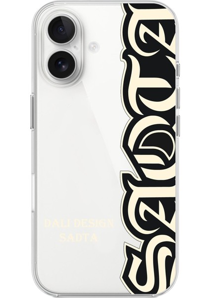 iPhone 16 Uyumlu Şeffaf Kılıf Sadta Tasarımlı