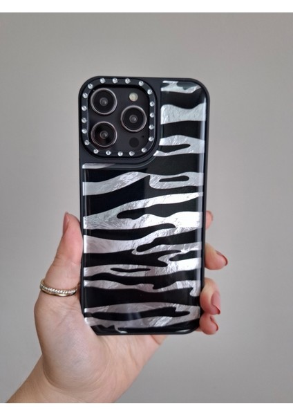 iPhone 14 Pro Max Uyumlu Leopar Desenli Taşlı Kamera Çıkıntılı Kaliteli Lüks Kılıf fiyatları