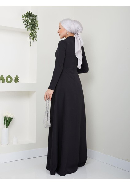Rana Abiye Elbise Siyah ESM03