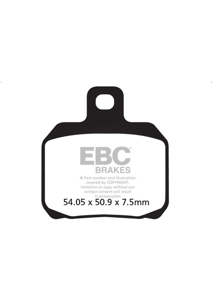 Fren Balatası Carbon SFAC266 2008-2009 Piaggio Beverly 400 Ar