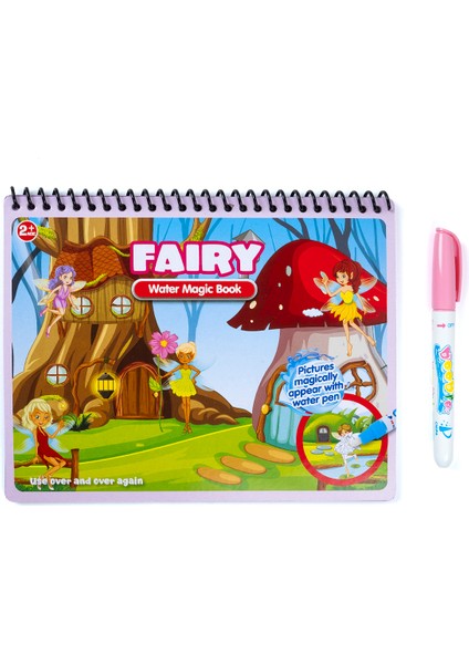 Sihirli Boyama Kitabı Water Magic Book Özel Sulu Kalem ile Fairy Periler indirimleri