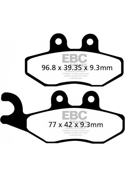 Fren Balatası Carbon SFAC353 2003-2015 Gilera Runner 200 St Ö