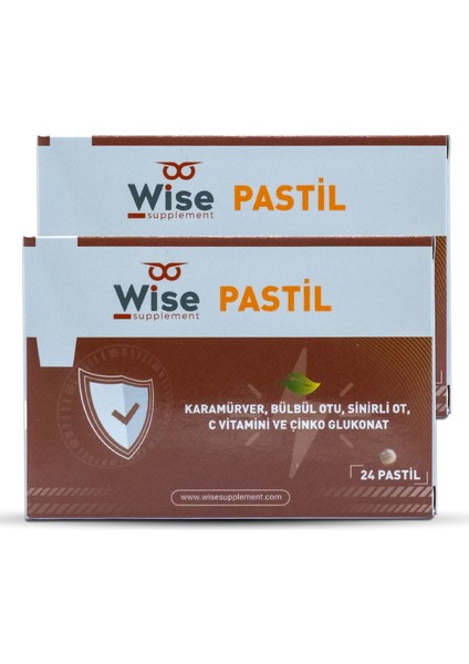 Karamürver, Kekik, Sinirliot, C Vitamini, Çink Glukonat Içeren Pastil x 2 Kutu
