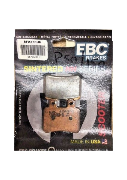 Fren Balatası Sinter SFA350HH Peugeot Geopolis 400 Abs Li