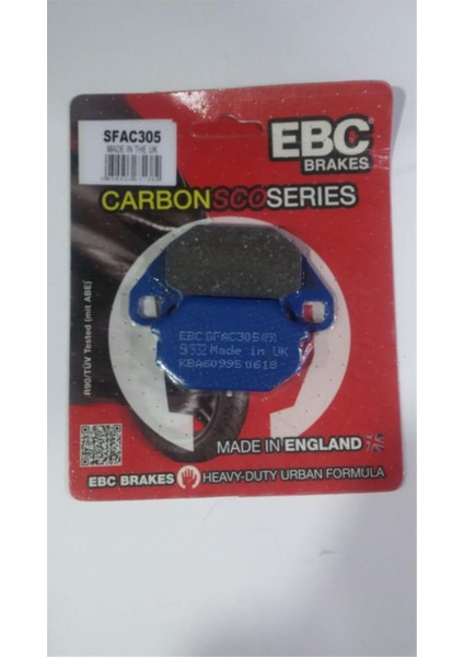Fren Balatası Carbon SFAC305 2008-2012 Kymco Agility 16+ 150