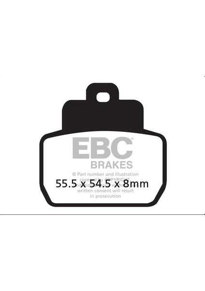 Fren Balatası Carbon SFAC425 2004-2006 Piaggio X8 200 Arka (