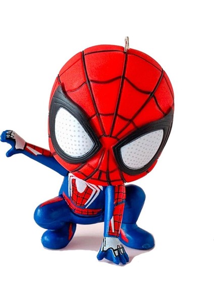 Disney Kawaii Sevimli Örümcek Adam Karikatür Anime Marvel Kahraman Modeli Bebek Araba Süsleme Kek Dekorasyon Çocuk Doğum Günü Hediyesi (Yurt Dışından)