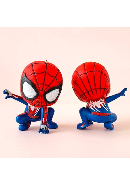 Disney Kawaii Sevimli Örümcek Adam Karikatür Anime Marvel Kahraman Modeli Bebek Araba Süsleme Kek Dekorasyon Çocuk Doğum Günü Hediyesi (Yurt Dışından) modelleri