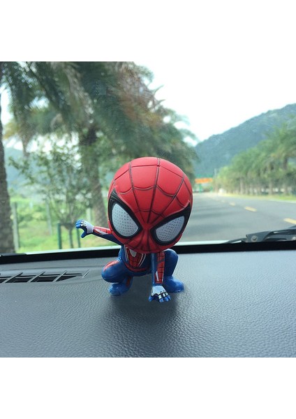 Disney Kawaii Sevimli Örümcek Adam Karikatür Anime Marvel Kahraman Modeli Bebek Araba Süsleme Kek Dekorasyon Çocuk Doğum Günü Hediyesi (Yurt Dışından) fırsatları