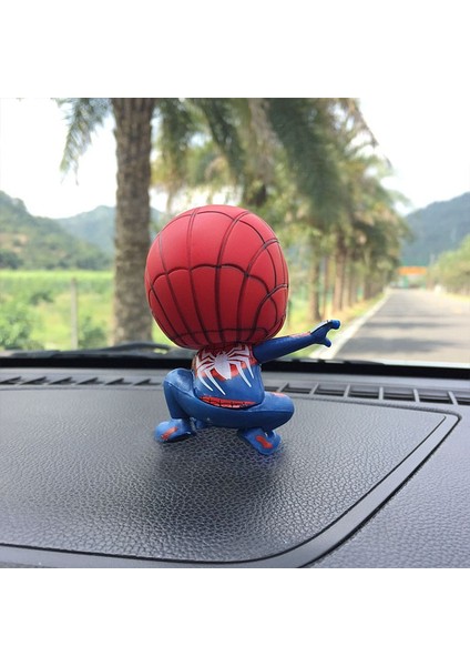 Disney Kawaii Sevimli Örümcek Adam Karikatür Anime Marvel Kahraman Modeli Bebek Araba Süsleme Kek Dekorasyon Çocuk Doğum Günü Hediyesi (Yurt Dışından) indirimleri