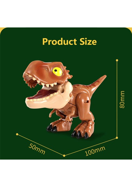 Puxida Mini Deformasyon Oyuncak Çocuk Eğitici Hareketli Robot Dönüşüm Dinozor Modeli Oyuncaklar Doğum Günü Dino Hediye (Yurt Dışından)