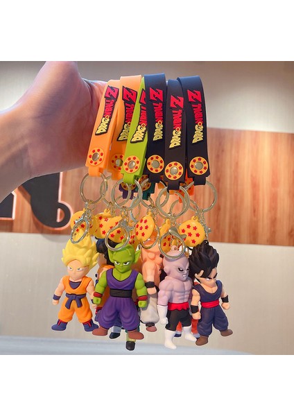Dragon Ball Z Son Goku Majin Buu Kuririn Usta Roshi Piccolo Karikatür Anahtarlık Bebek Anahtarlık Çanta Araba Anahtarlığı Aksesuarı Hediyeler (Yurt Dışından) fırsatları