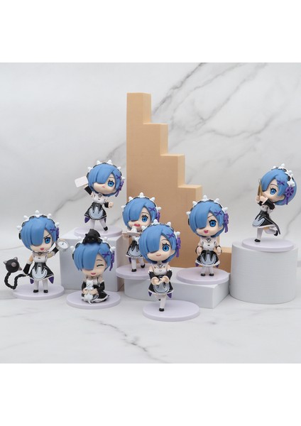 7 Stilleri Gizemli Kutu Güzel Rem Japonya Anime Re: Sıfır Başka Bir Dünyada Hayata Başlamak Ram Aksiyon Figürü Pvc Model Oyuncak Kız Hediye Için (Yurt Dışından)