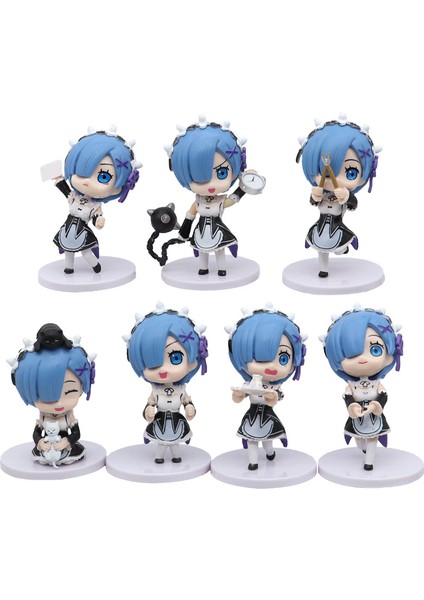 7 Stilleri Gizemli Kutu Güzel Rem Japonya Anime Re: Sıfır Başka Bir Dünyada Hayata Başlamak Ram Aksiyon Figürü Pvc Model Oyuncak Kız Hediye Için (Yurt Dışından)
