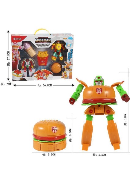 Pc Aksiyon Figürü Hamburger Dönüşüm Robot Oyuncaklar Deformasyon Plastik Gıda Oyun Koleksiyonu Çocuklar En Iyı Hediye Eğitim Oyuncak (Yurt Dışından) modelleri