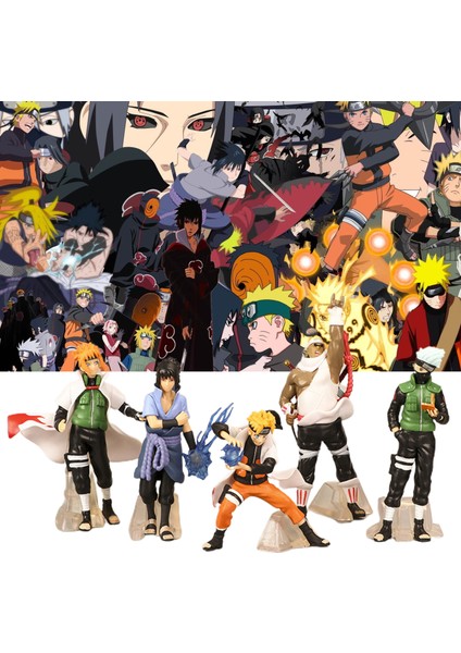 Adet Karikatür Figürler Japon Animesi Kek Dekor Gerçekçi Canlı Naruto Kakashi Serisi Aksiyon Figürleri Çocuklar Hediye (Yurt Dışından) modelleri