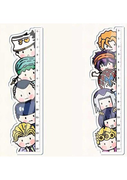 1 Adet Karikatür Anime Jojos Tuhaf Macera Cosplay Akrilik Cetveller Şekil Kujo Jotaro Öğrenci Ölçüm Terazisi Cetvel Oyuncaklar Hediyeler (Yurt Dışından)