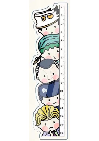 1 Adet Karikatür Anime Jojos Tuhaf Macera Cosplay Akrilik Cetveller Şekil Kujo Jotaro Öğrenci Ölçüm Terazisi Cetvel Oyuncaklar Hediyeler (Yurt Dışından) fiyatları