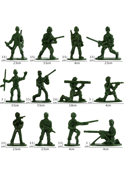 100 Adet Çocuk Oyuncağı Mini Klasik Askeri Askerler Figürleri Modelleri Playset Masa Dekoru Yürümeye Başlayan Ordu Erkekler Çocuk Oyuncak Hediye Aksesuarları (Yurt Dışından) modelleri