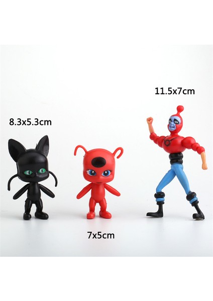 Uğur Böceği Kız Figürü Oyuncak Uğur Böceği Kırmızı Uğur Böceği Kız Caz Siyah Kedi Modeli Bebek (Yurt Dışından) fırsatları
