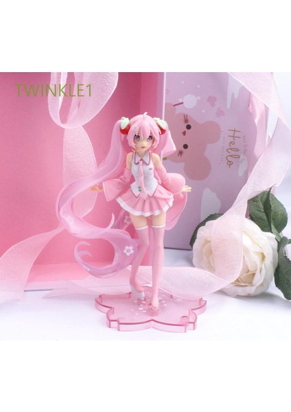 [rongcai] Twınkle1 Sevimli Miku Şekil Pvc Bebek Süsleri Miku Hatsune 14 cm Hediyeler Toplama Anime Modeli Kız Pembe Sakura Aksiyon Figürleri Oyuncaklar/çok Renkli (Yurt Dışından)