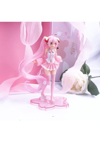 [rongcai] Twınkle1 Sevimli Miku Şekil Pvc Bebek Süsleri Miku Hatsune 14 cm Hediyeler Toplama Anime Modeli Kız Pembe Sakura Aksiyon Figürleri Oyuncaklar/çok Renkli (Yurt Dışından) fırsatları