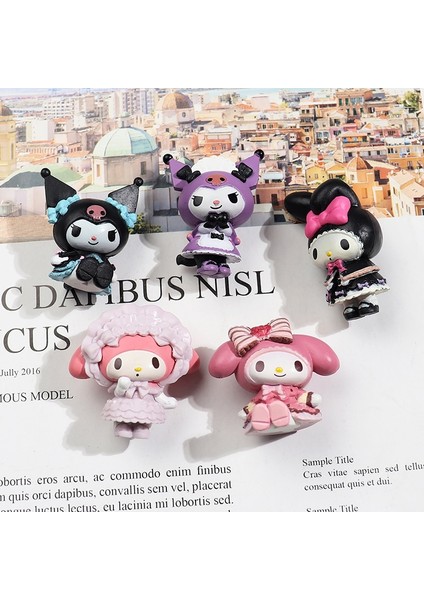 Anime Sanrio Şekil Melody Аниме Фигурки Kuromi Aksiyon Figürleri Koleksiyon Modeli Süs Araba Dekorasyon Çocuklar Kızlar Için Hediye (Yurt Dışından) fırsatları