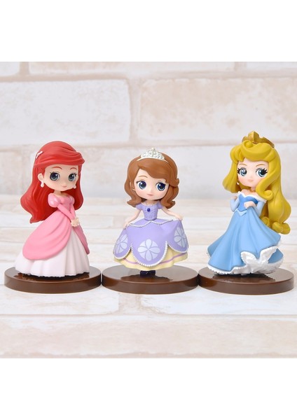 Anime Karikatür Disney Prenses Kar Beyaz Cinderella Denizkızı Sofia Alice Çiçek Melek Kraliçe Action Figure Koleksiyon Model Oyuncaklar (Yurt Dışından) fiyatları