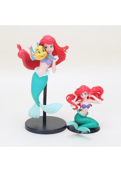 10/20 cm Q Posket Küçük Denizkızı Figürü Ariel Prenses Kek Dekoru Eylem Model Oyuncak Kız Hediyeler Için Tarzı: Ayakta 20 cm (Yurt Dışından)