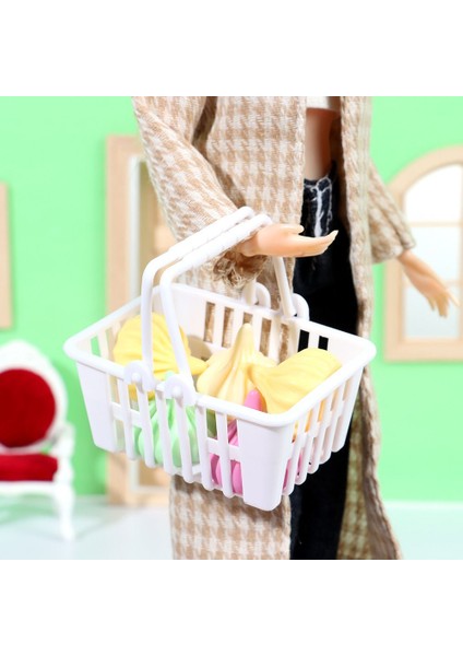 Bebek Evi Oyuncak Süpermarket Alışveriş Alışveriş Sepeti Mini Gıda Sepeti Bebek Aksesuarları Için Sahne (Yurt Dışından) modelleri