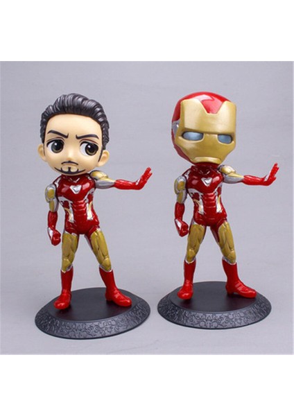 1 Adet 15 cm Marvel Avengers Demir Adam Aksiyon Figürleri Pvc Ironman Bebek Oyuncak Kek Araba Dekorasyon Çocuk Boys Hediye (Yurt Dışından)