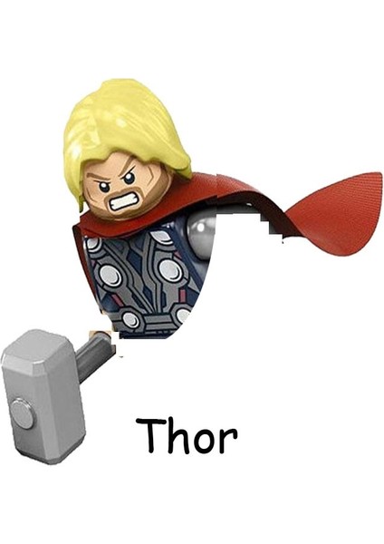 Süper Kahramanlar Thor: Aşk ve Thunder Korg Jane Foster Gorr Modeli Yapı Taşları Enlighten Tuğla Aksiyon Figürü Oyuncakları Çocuklar Için (Yurt Dışından)