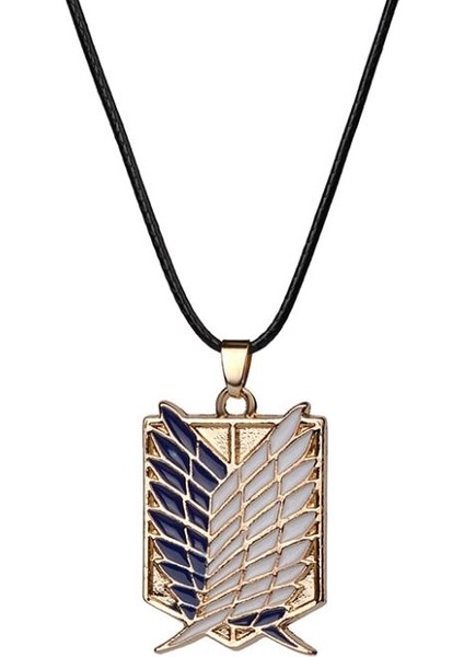 1 Adet Anime Titan Alaşım Kolye Şekil Oyuncaklar Wings Of Liberty Shingeki Hiçbir Kyojin Deri Zincir Altın Gümüş Kolye Hediye (Yurt Dışından) modelleri