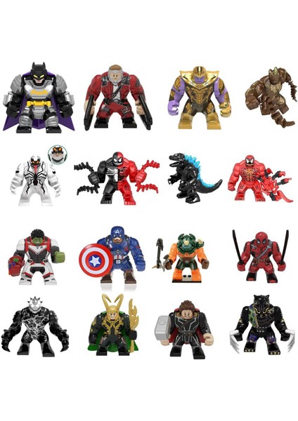 Disney Marvel Theavengers Demir Adam Hulk Zırh Örümcek Adam Aksiyon Figürü Dıy Büyük Yapı Taşı Tuğla Oyuncak Çocuklar Için Hediyeler (Yurt Dışından)