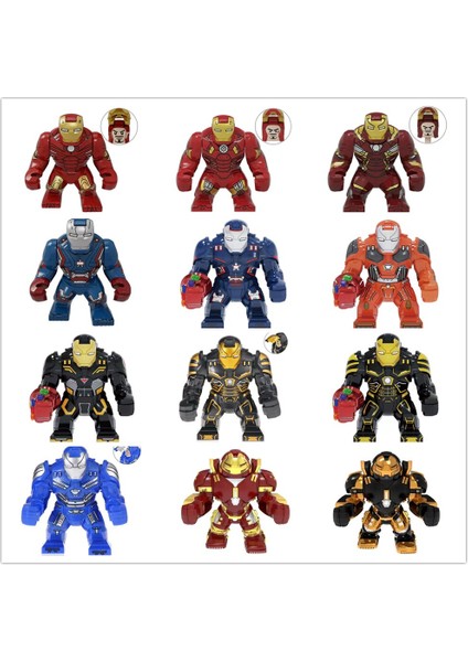 Disney Marvel Theavengers Demir Adam Hulk Zırh Örümcek Adam Aksiyon Figürü Dıy Büyük Yapı Taşı Tuğla Oyuncak Çocuklar Için Hediyeler (Yurt Dışından)