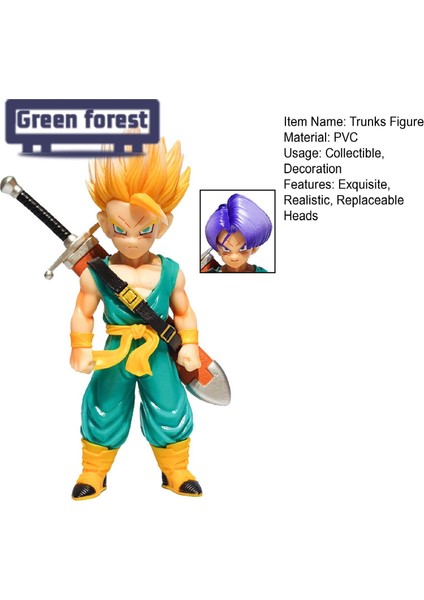 Yeşil Orman Anime Figürü Değiştirilebilir Kafaları Dragon Ball Anime Sandıklar Figürleri Heykeli (Yurt Dışından) fiyatları