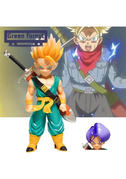 Yeşil Orman Anime Figürü Değiştirilebilir Kafaları Dragon Ball Anime Sandıklar Figürleri Heykeli (Yurt Dışından) fırsatları