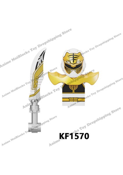 KF6144 Power Rangers Anime Tuğla Mini Aksiyon Oyuncak Figürleri Kırmızı Savaşçı Mighty Morphin Tuğla Oyuncak Inşaat Blokları Çocuklar Için (Yurt Dışından)