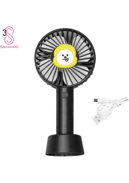 K-Pop Bts Taşınabilir El Tipi USB Şarj Edilebilir 3 Hız Modu Masaüstü Soğutma Fanı (Yurt Dışından) fiyatları