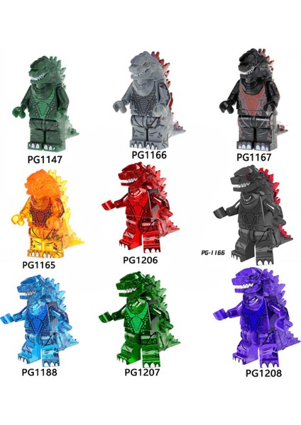 Bandai Godzilla Yapı Taşları Montajlı Model Abs Plastik Mini Aksiyon Figürleri Kafa Tek Oyuncaklar Çocuk Hediyeler (Yurt Dışından)