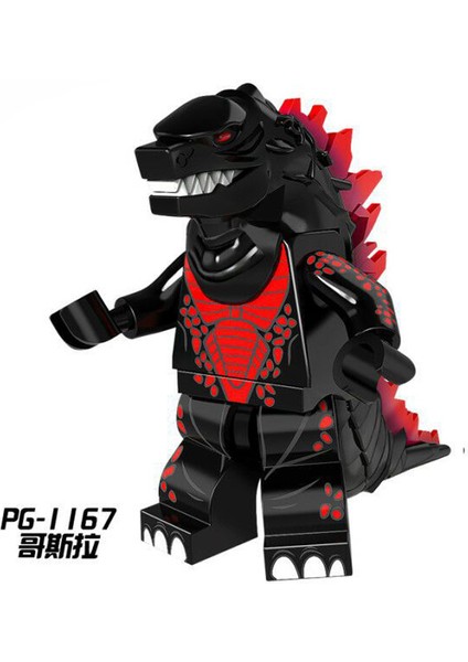 Bandai Godzilla Yapı Taşları Montajlı Model Abs Plastik Mini Aksiyon Figürleri Kafa Tek Oyuncaklar Çocuk Hediyeler (Yurt Dışından)