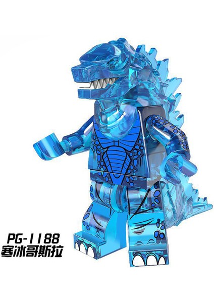 Bandai Godzilla Yapı Taşları Montajlı Model Abs Plastik Mini Aksiyon Figürleri Kafa Tek Oyuncaklar Çocuk Hediyeler (Yurt Dışından)