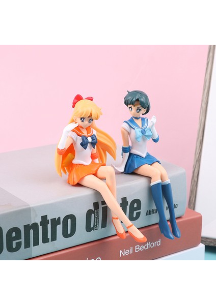 12 cm Anime Sailor Aksiyon Figürü Güzel Kız Su Buz Ay Plüton Sarı Saç Kawaii Oturan Koleksiyon Model Oyuncak (Yurt Dışından) indirimleri