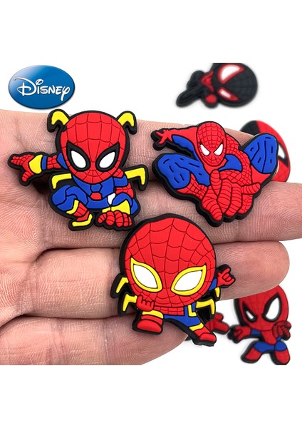 13 Adet Disney Örümcek Adam Ayakkabı Takılar Marvel Legend Anime Figürü Ayakkabı Dekorasyon Örümcek Adam Aksesuarı Erkek Bebek Kız Çocuk Kawaii Hediye (Yurt Dışından)