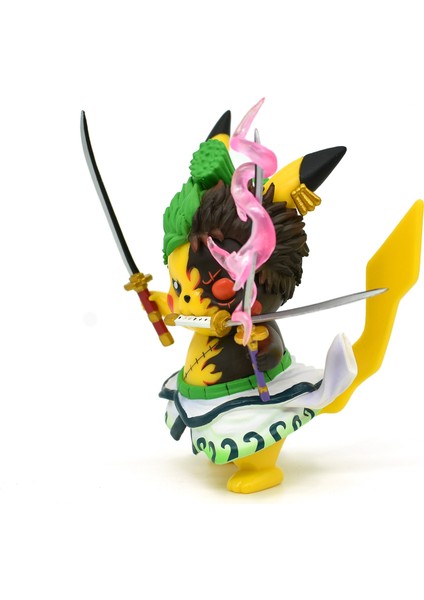 Anime Pokemon Pikachu Cosplay Roronoa Zoro Tek Parça Gk Koleksiyonu Hediyeler Dekorasyon Aksiyon Figürü Heykelleri (Yurt Dışından) modelleri