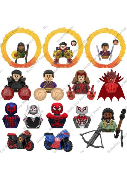 Marvel Süper Kahraman Doktor Strange Multiverse Of Madness Mini Aksiyon Figürleri Tuğla Yapı Taşları Klasik Film Model Oyuncaklar Hediye (Yurt Dışından)