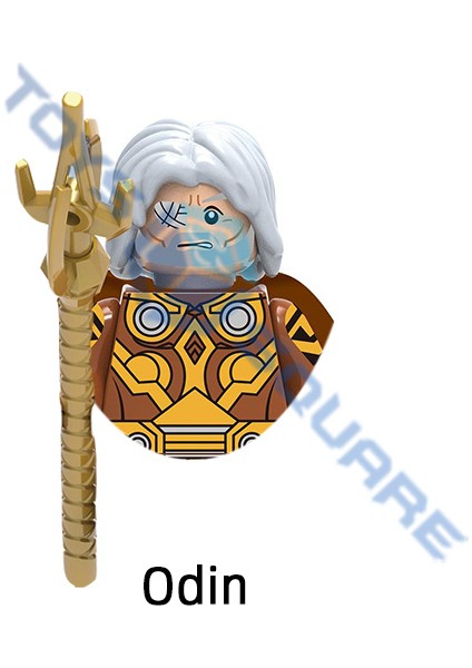 Odin Laufey Thor Frigga Loki Modeli Yapı Taşları Moc Tuğla Seti Hediyeler Oyuncaklar Çocuklar Için (Yurt Dışından)