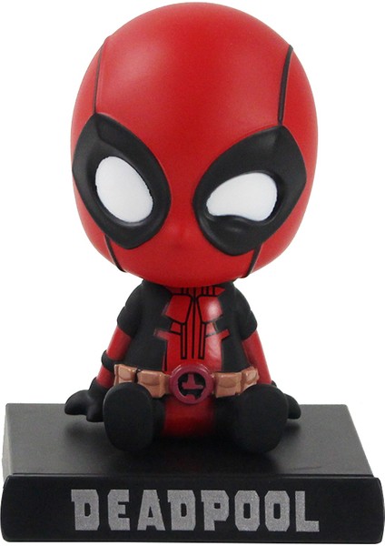 12 cm Bobble Kafa Şekil Jack Örümcek Adam Hulk Dikiş Kaptan Amerika Deadpool Thanos Demir Adam Model Oyuncak Araba Dekorasyon Telefon Tutma (Yurt Dışından)